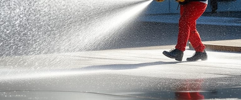 Hydroblasting is a powerful cleaning