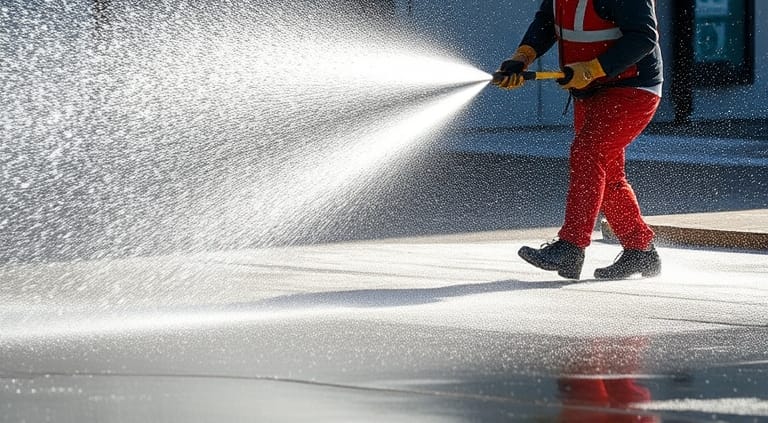 Hydroblasting is a powerful cleaning